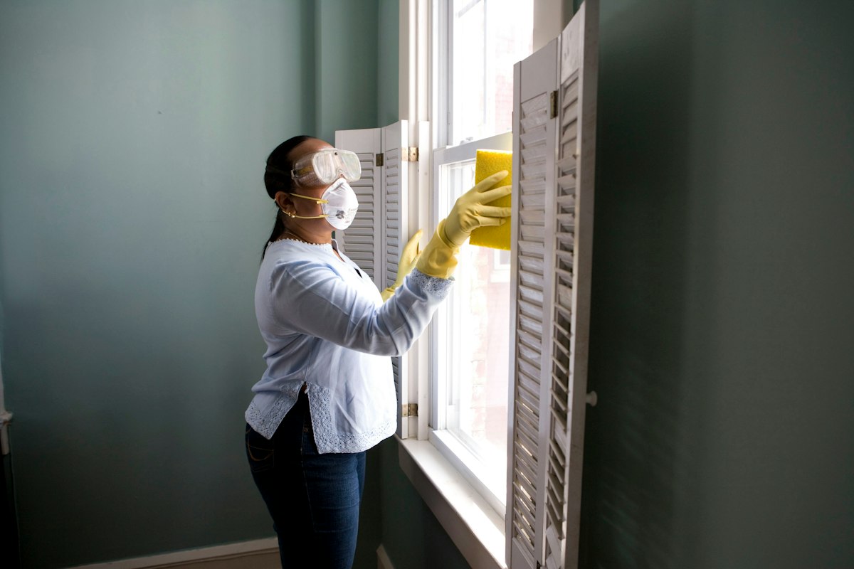 Home services owner in workshop — GBP storefront proof