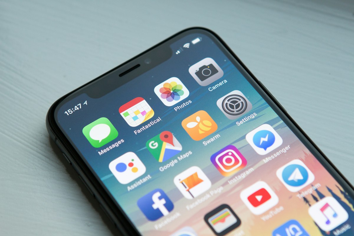 Customer searching local business on mobile phone